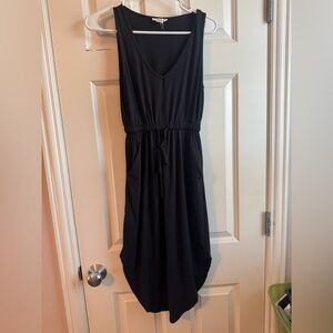 Chic Black High Low Dress